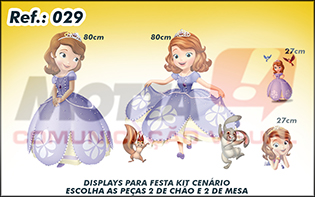 Display para festas kit cenÃ¡rio Princesinha Sofia