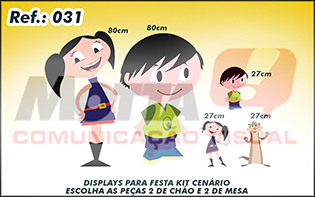 Display para festas kit cenÃ¡rio O Show da Luna