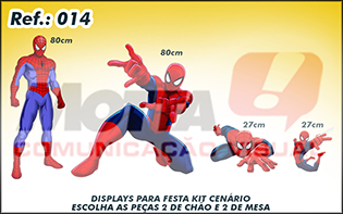 Display para festas kit cenÃ¡rio Homem Aranha