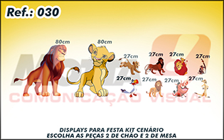 Display para festas kit cenÃ¡rio O Rei LeÃ£o