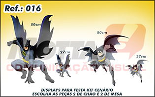 Display para festas kit cenÃ¡rio Batman