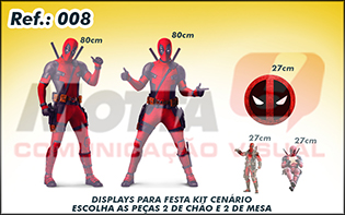 Display para festas kit cenÃ¡rio Dead Pool