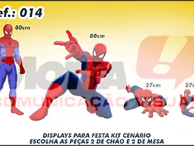 Display para festas kit cenÃ¡rio Homem Aranha