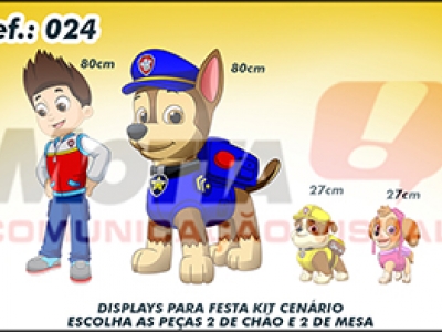 Display para festas kit cenÃ¡rio Patrulha Canina