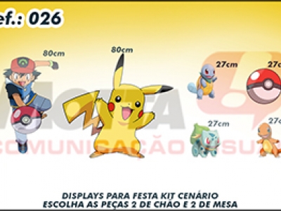 Display para festas kit cenÃ¡rio Pokemon