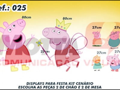 Display para festas kit cenÃ¡rio Peppa Pig