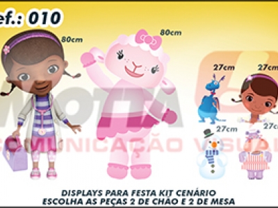 Display para festas kit cenÃ¡rio Doutora Brinquedos