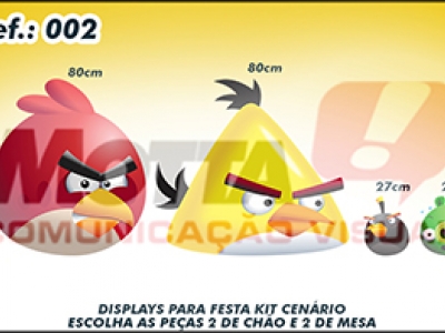 Display para festas kit cenÃ¡rio Angry Birds