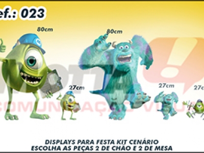 Display para festas kit cenÃ¡rio Monstros SA