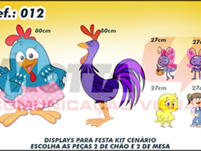 Display para festas kit cenÃ¡rio Galinha Pintadinha