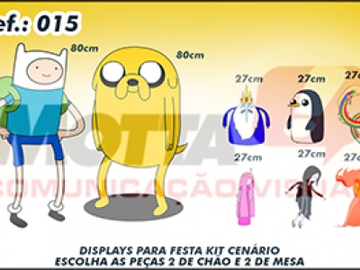 Display para festas kit cenÃ¡rio Hora de Aventura