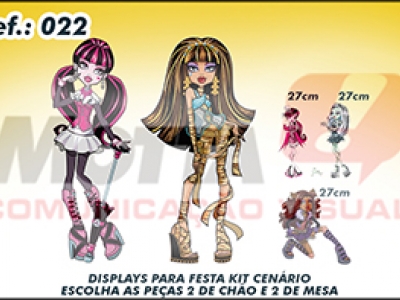 Display para festas kit cenÃ¡rio Monster High