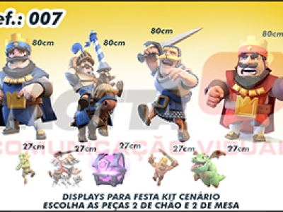 Display para festas kit cenÃ¡rio Clash Royale