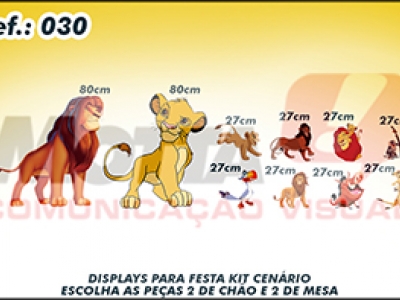 Display para festas kit cenÃ¡rio O Rei LeÃ£o