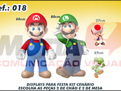 Display para festas kit cenÃ¡rio Mario Bros