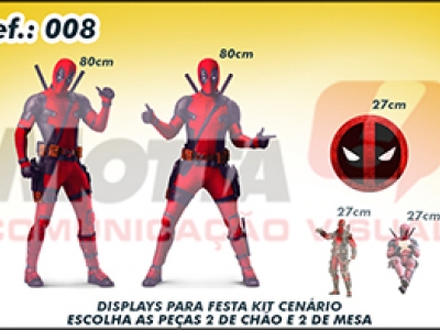 Display para festas kit cenÃ¡rio Dead Pool